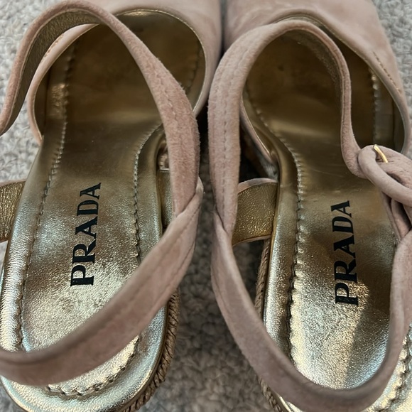 Prada Espadrilles wedges in pink suede - Picture 12 of 12